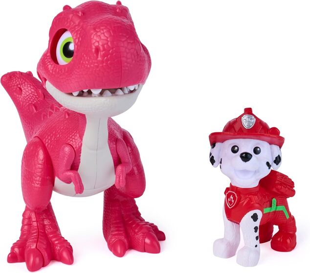Spin Master Paw Patrol Dino figura con suoni + Marshall