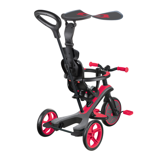 Globber Detská Trojkolka 4v1 - New Red