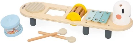 Janod Sweet Cocoon Table de musique en bois Chenille