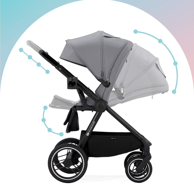 KINDERKRAFT Cochecito combinado Nea 2en1 Midnight Black