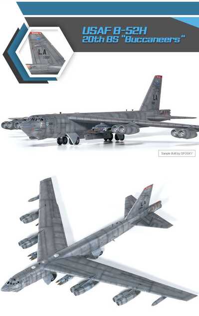 Modellbausatz Flugzeug 12622 - USAF B-52H 20th BS "Buccaneers" (1: 144)