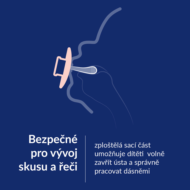 LOVI Cumlík silikónový dynamický Prime 18m+ 2ks Baby Blue/Blue