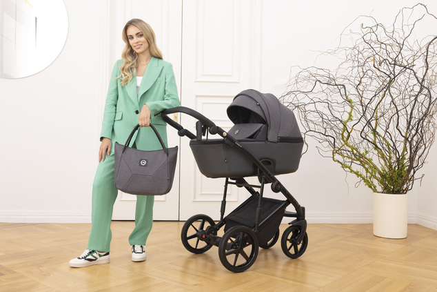 ADAMEX Kombikinderwagen Mobi New Lux Blue