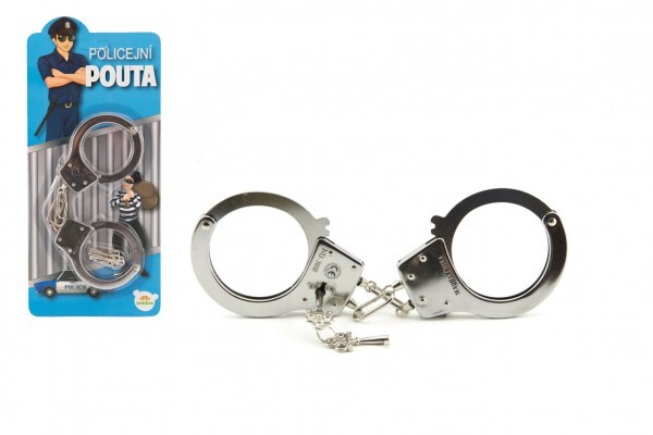 Putá policajný kov 17cm s kľúčom