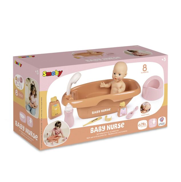 Smoby Puppenbadewanne mit Zubehör