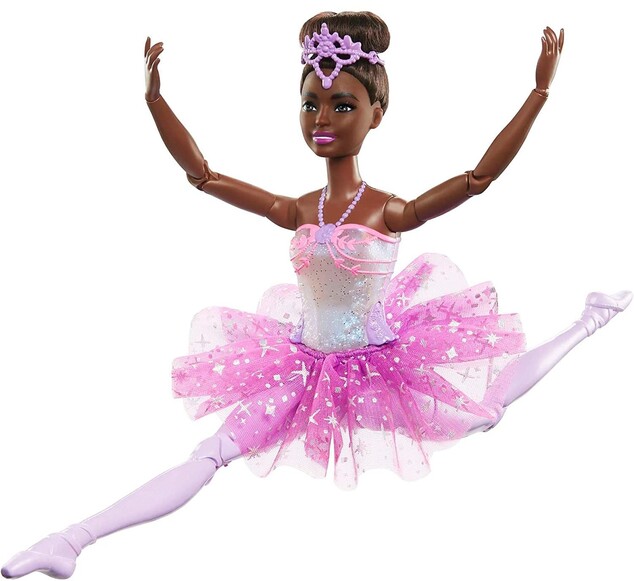 Mattel Barbie Leuchtende magische Ballerina mit lila Rock