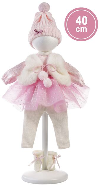 Llorens 540C CARLA - realistická bábika s mäkkým látkovým telom - 40 cm
