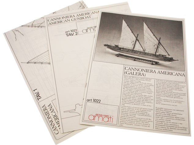 AMATI Golden Yacht 1:300 kit do fľaše