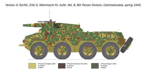 Model Kit military 6756 - Sd. Kfz. 234/3 (1:35)