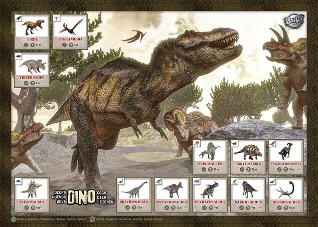 Dinosaurie vajcia 12ks (2138)