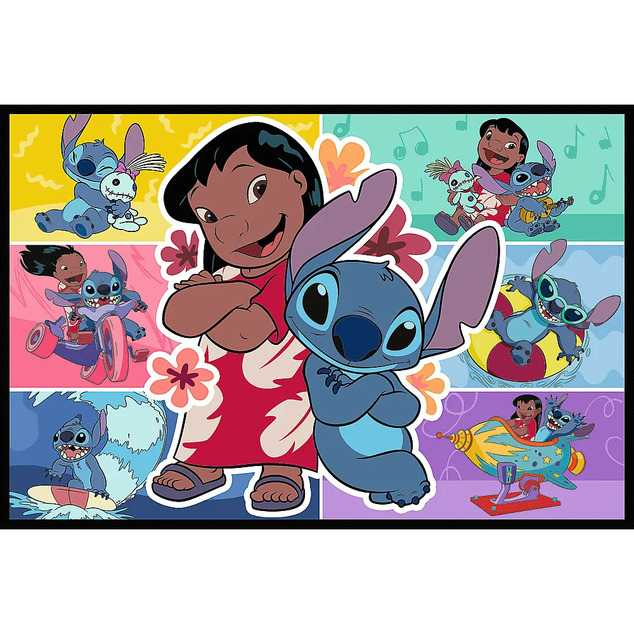 Trefl Puzzle 2 x 200 Stitch - Veselý život Stitcha
