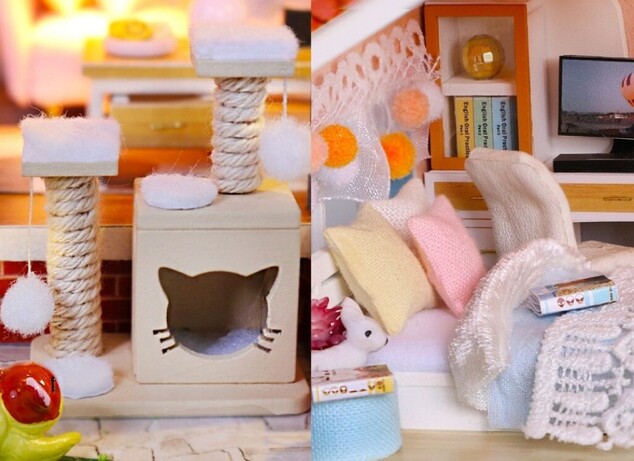 Miniatura domečku Dům barevné glazury
