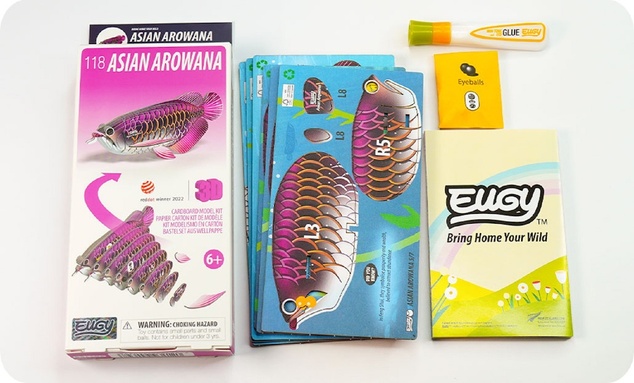 EUGY Arowana azijska 3D kartonasta sestavljanka