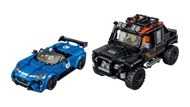LEGO® Speed Champions 77264 Jaguar Project 7 in Land Rover Defender