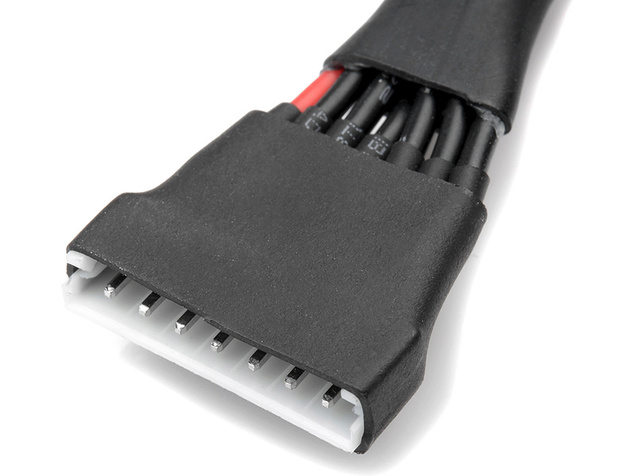 Konverzný balančný kábel 6S-XH - 6S-EH 22AWG 10cm