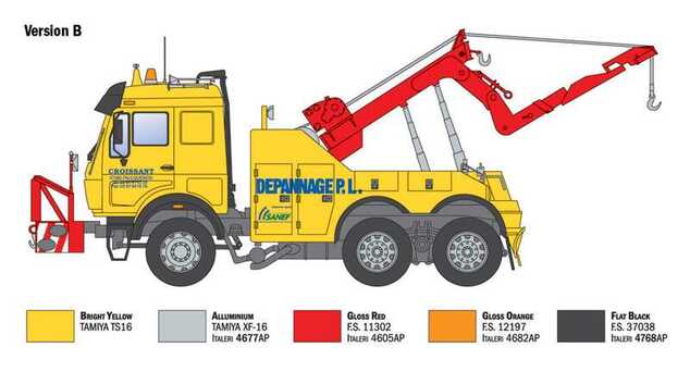 Model Kit truck 93808 - Mercedes-Benz wrecker truck (1:24)