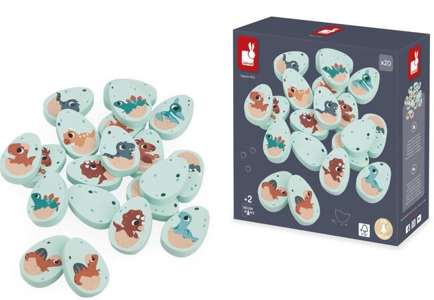 Janod Drevené pexeso Dinosaury 20 ks Dino