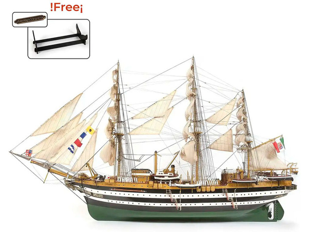 OCCRE Amerigo Vespucci 1:100 + plachty Kit