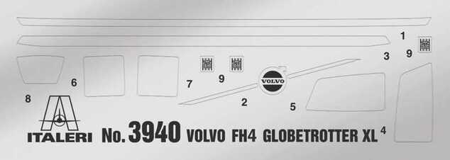 Model Kit truck 3967 - Volvo FH Low Roof (1:24)