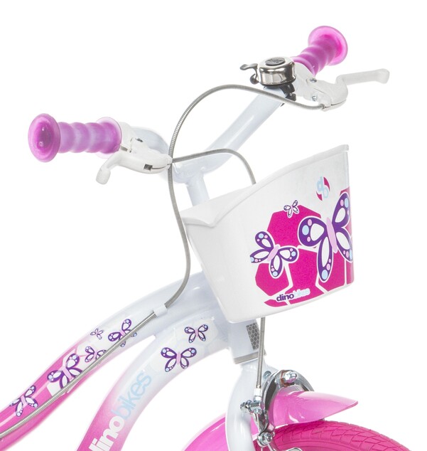 Dino Bikes - Kinderfahrrad Flappy 16" 516-02 - rosa weiß