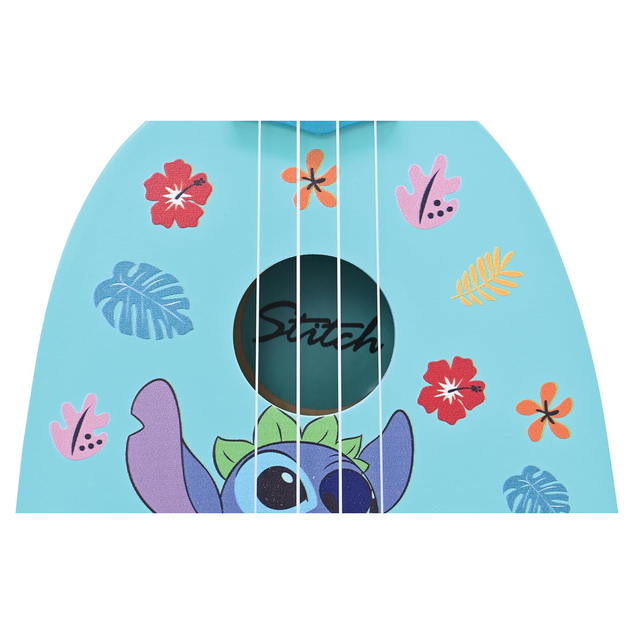 Lexibook Drevené ukulele s nylonovými strunami 53 cm Disney Stitch