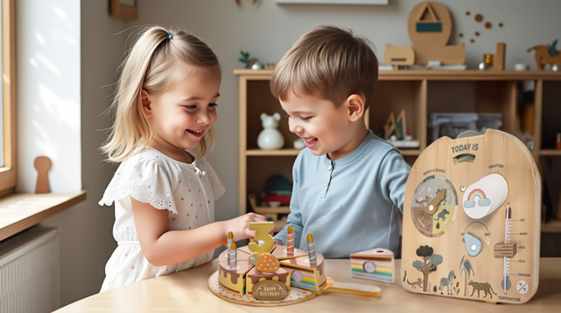 Drevená doska Montessori Počasie