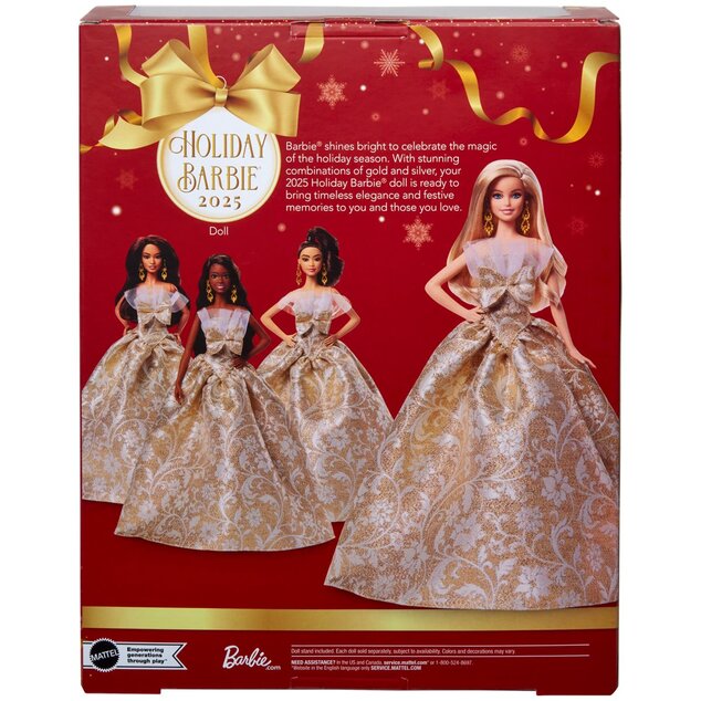 Mattel Barbie Vianočná bábika Signature 2025 Holiday blondínka