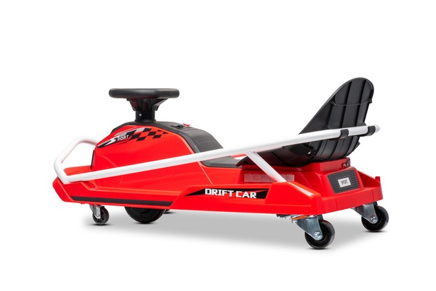 Beneo Motors Drift Kart 24V, rosso, 300W Motore Brushless, Batteria al Litio,