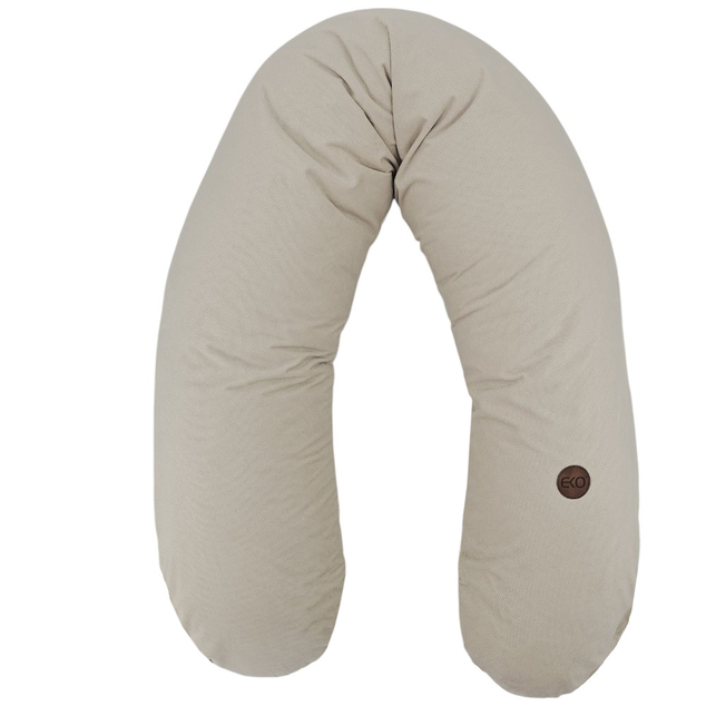 ЕКО Възглавница за кърмене памучна Velvet Light Beige 180см
