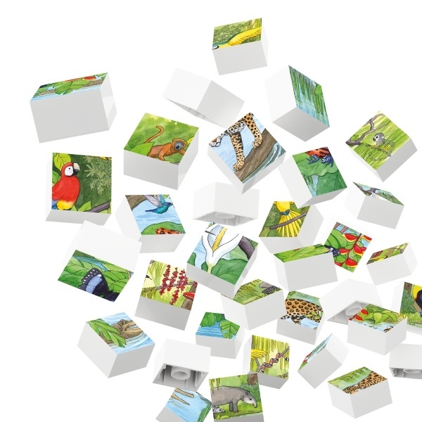 HUBELINO Puzzle-Zvieratá v pralese