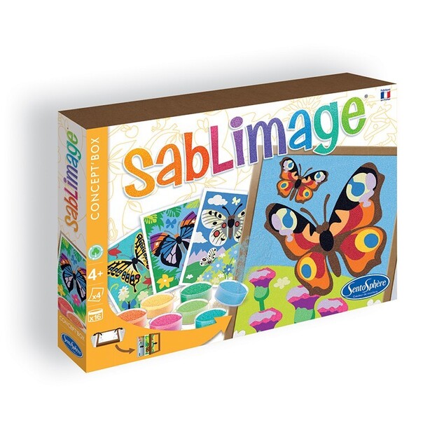 SENTOSPHERE Sablimage Concept Box Pieskové obrázky Motýle