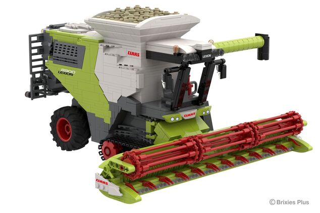 BRIXIES Plus 222.734 CLAAS LEXION 8900 TERRA TRAC - kombajn s prívesom, 1498 k
