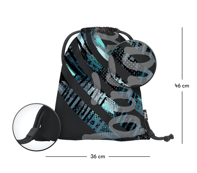 BAAGL SADA 3 Skate Strukturen: Rucksack, Umhängetasche, Tasche