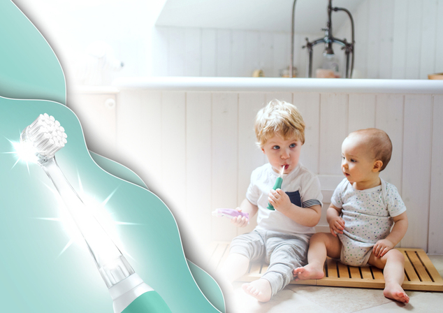 NENO Elektrische Zahnbürste Denti Blue 0-3 Jahre