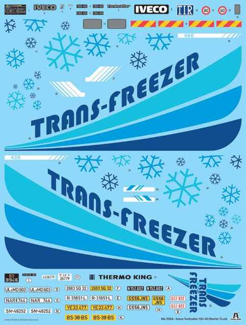 Model Kit truck 3964 - Iveco Turbostar 198.48 Special Reefer Truck (1:24)