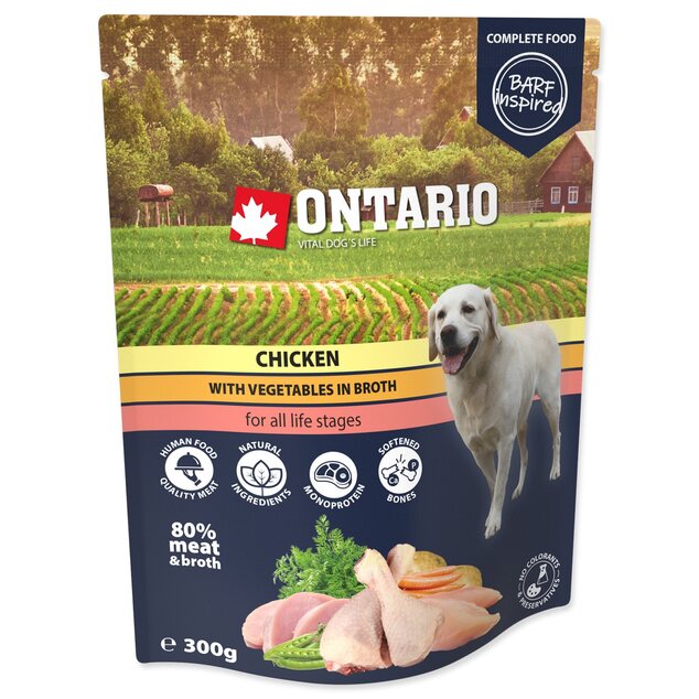 Kapsička Ontario kura so zeleninou vo vývare 300g