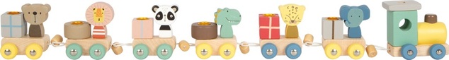 small foot Geburtstagszug aus Holz mit Tieren