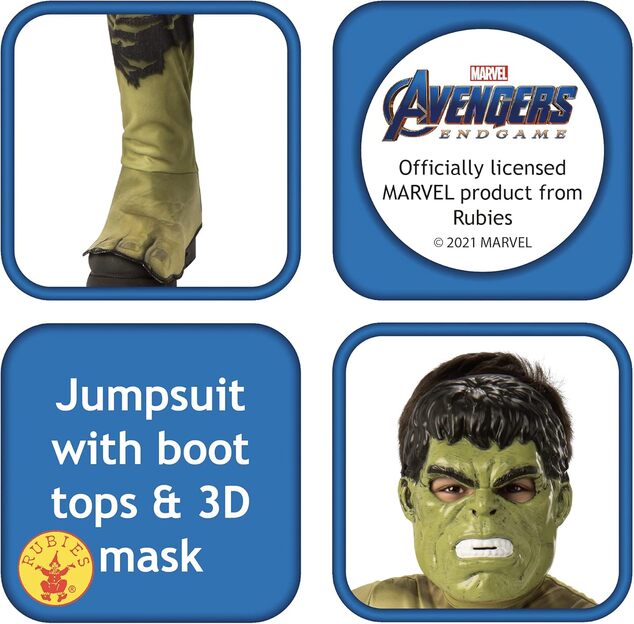 AVENGERS Hulk Endgame detský kostým veľkosť (198-104cm)classic