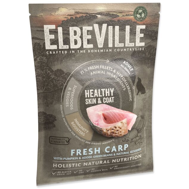Vzorka ELBEVILLE Adult All Breeds Fresh Carp Healthy Skin &amp; Coat 100g