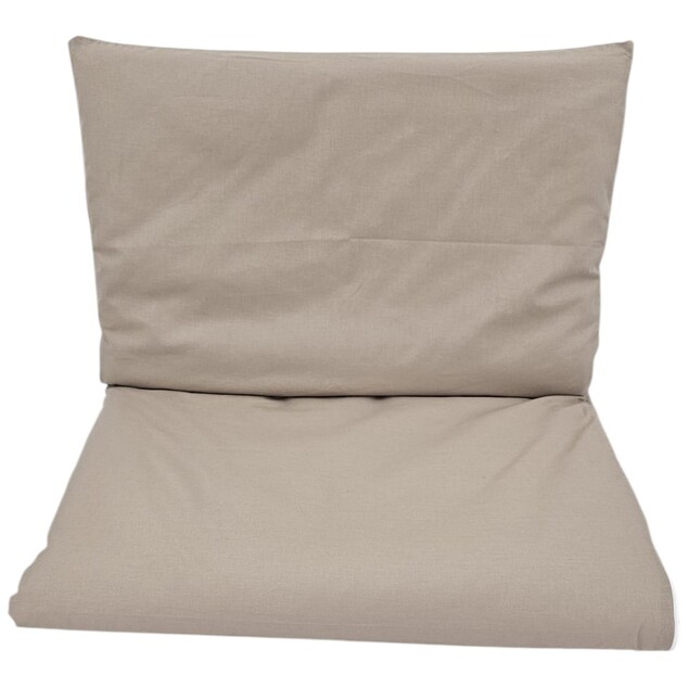 EKO Lenjerie de pat pentru copii 2 piese bumbac Dark Beige 40x60cm, 90x120cm