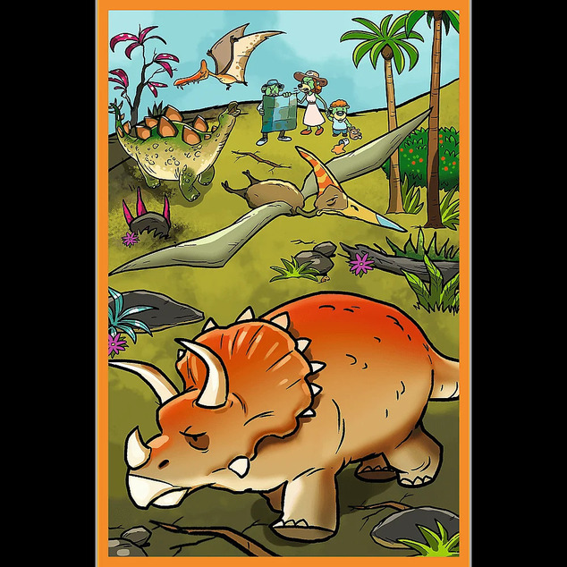 Trefl Puzzle 3x80 Treflíci in der Welt der Dinosaurier