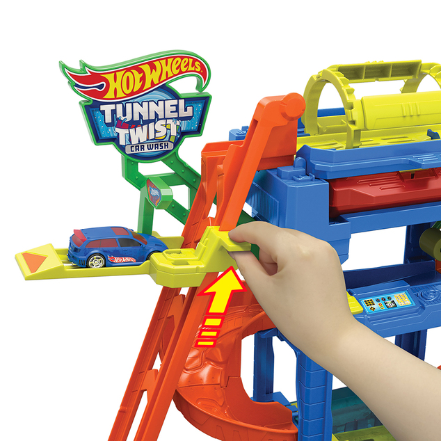Hot Wheels® City Color Shifters Autolavado con túnel giratorio, HTN80