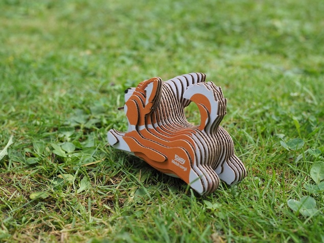 EUGY Pes Welsh Corgi 3D kartonová skládačka