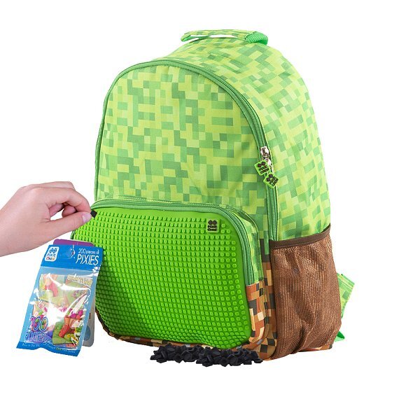 PIXIE CREW Freizeitrucksack grüner Würfel