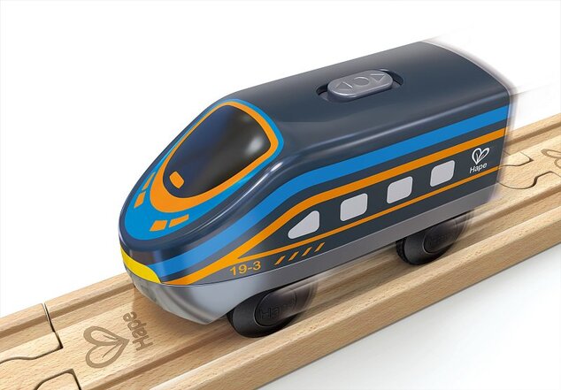 Hape Lokomotíva Intercity na batérie, čierna