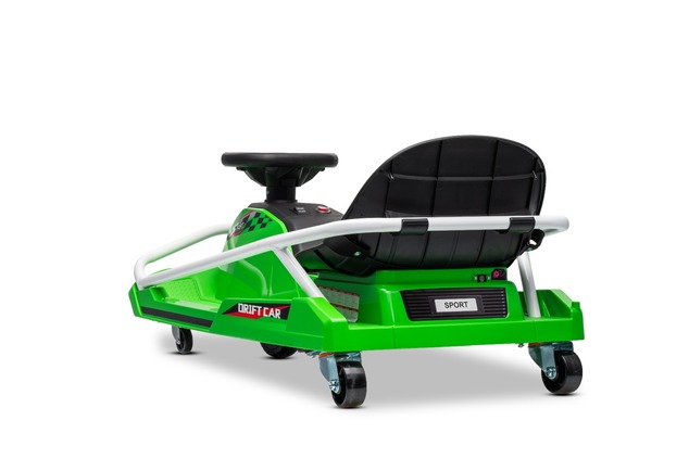 Beneo Motors Go-Kart da drift 24V, verde, 300W Motore Brushless, Batteria al litio, D