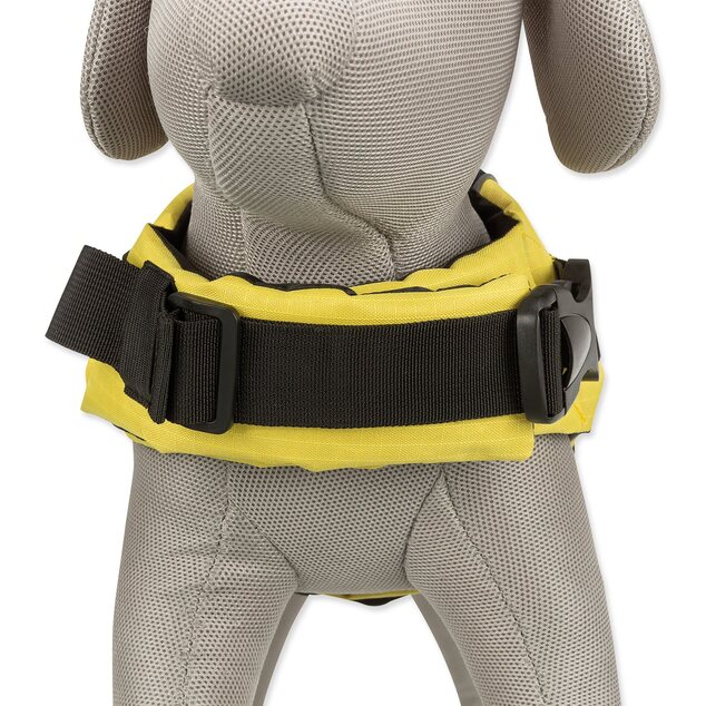 Life Vest giubbotto di salvataggio per cane M 45 cm: 45-72 cm, fino a 30kg giallo/nero