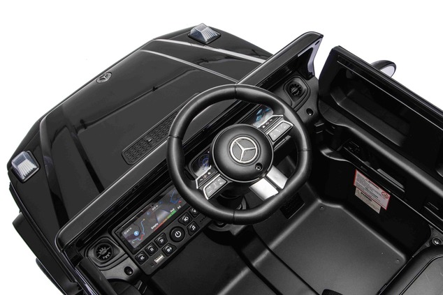 Auto elettrico Mercedes G580 12V, nero, telecomando 2,4 GHz, Bluetooth, USB