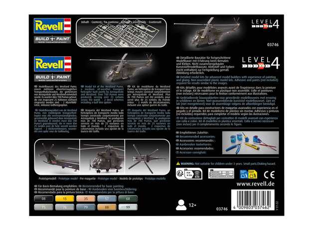 Maquette en plastique hélicoptère 03746 - Westland Puma HC.1 (1:144)