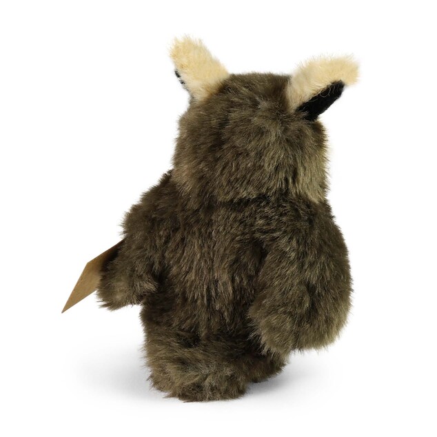 Plyšový vták sova/výr 13 cm ECO-FRIENDLY